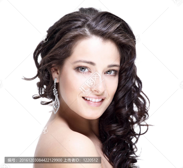 美麗的年輕女人的臉