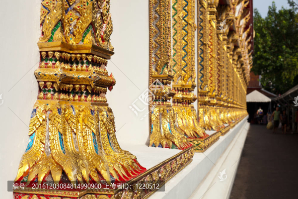 泰國寺廟支柱。