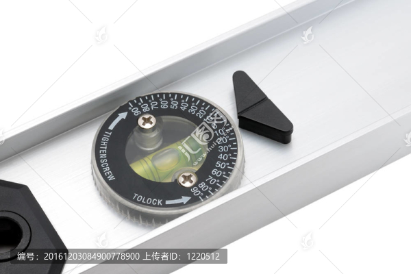 基于白色背景的建筑氣泡水平儀