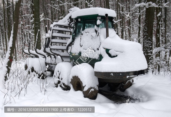 大雪木材車