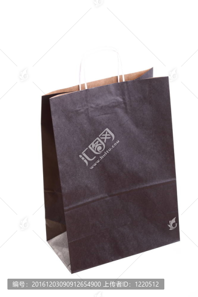 購物黑色禮品袋和蘋果隔離