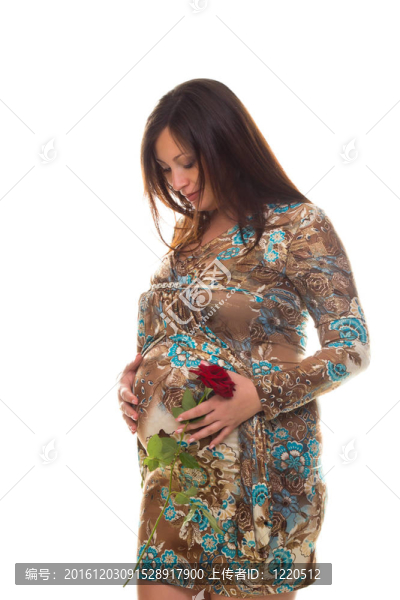 美麗懷孕的女人