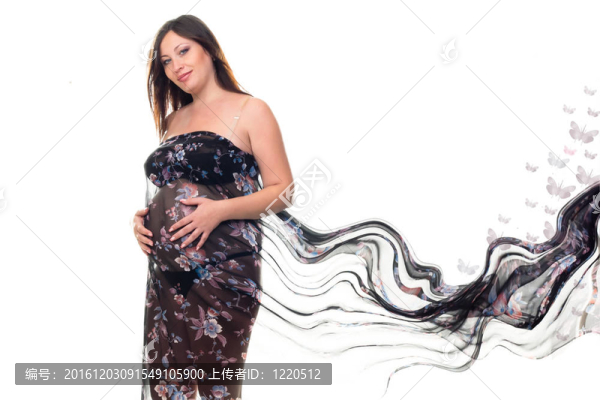 美麗的孕婦鮮花