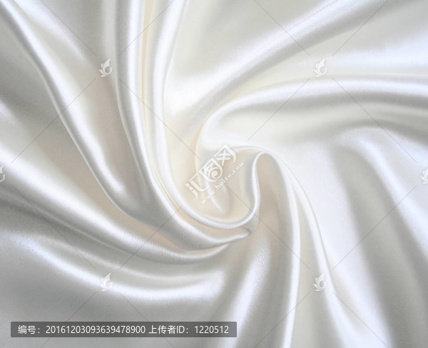 光滑典雅的白色絲綢可作為婚禮背景