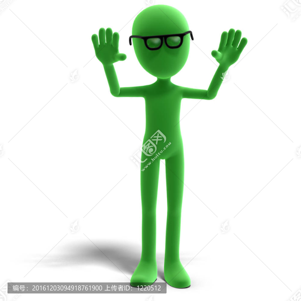 3d男性圖標(biāo)卡通角色試圖pacifiy。3D渲染與剪輯路徑和陰影超過白色