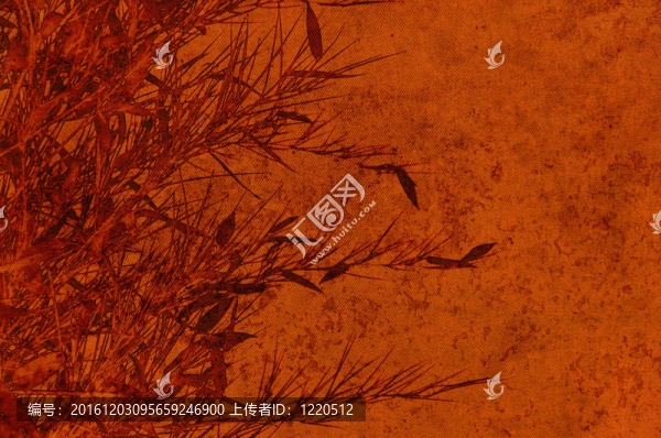 質(zhì)感的棕色背景竹子枝葉剪貼簿
