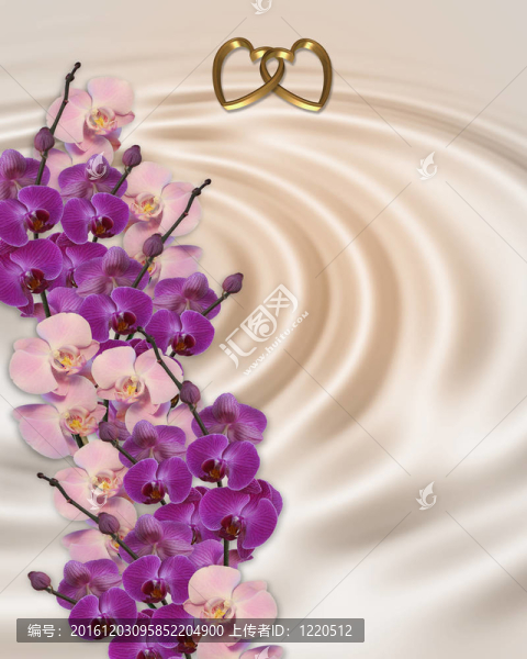 婚禮請(qǐng)柬的蘭花