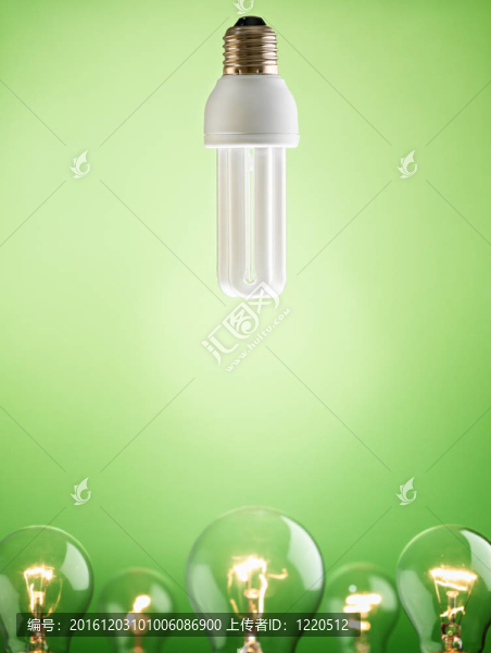 熒光燈泡特寫