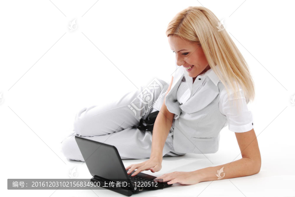 工作的筆記本電腦