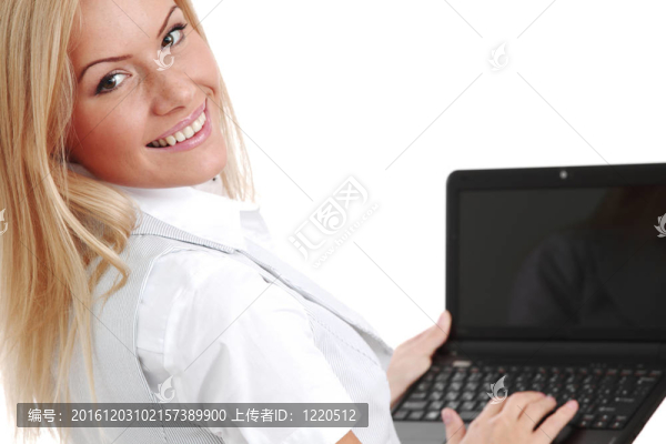 工作的筆記本電腦