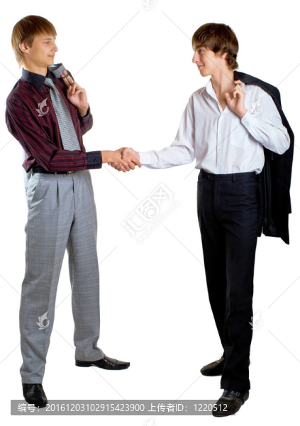 兩個白人商人