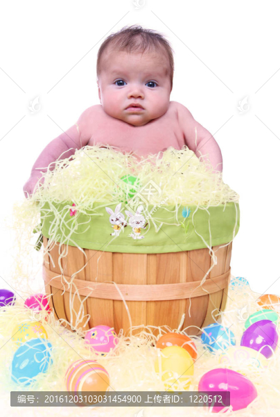 復(fù)活節(jié)籃子里的嬰兒