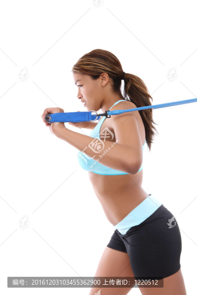 漂亮女人鍛煉