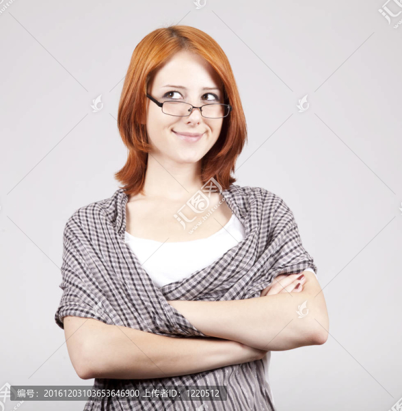 年輕的微笑的女商人