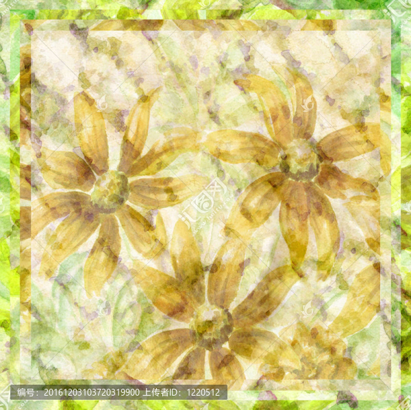 Flowers；水彩畫