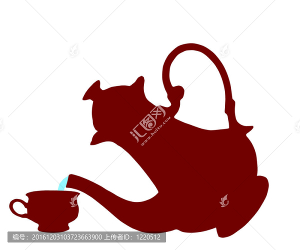 茶壺和杯子。