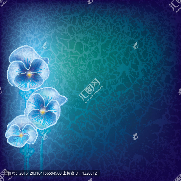 摘要垃圾插圖的花