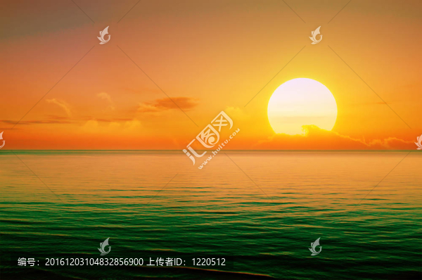美麗的日落