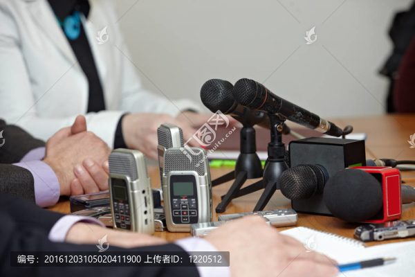 商務會議新聞麥克風