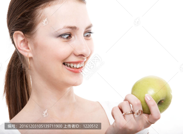 女孩與蘋果