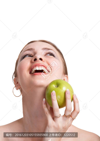 女孩與蘋果