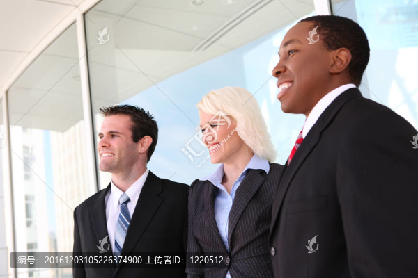 辦公室有吸引力的商業(yè)團(tuán)隊(duì)
