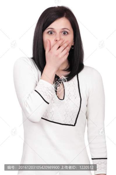震驚的女人