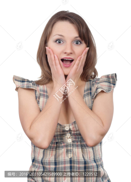 震驚的女人