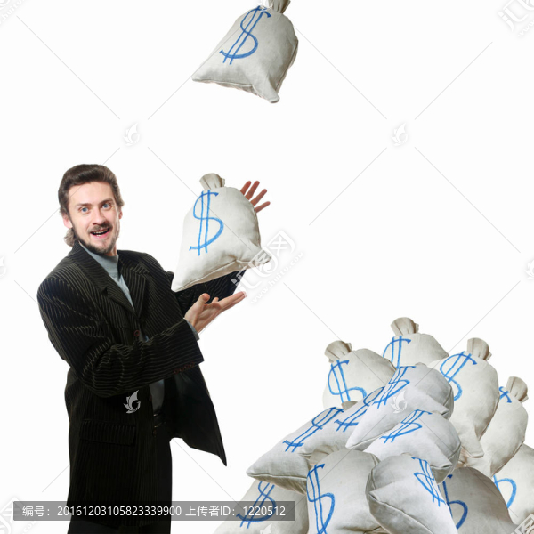 人和袋子