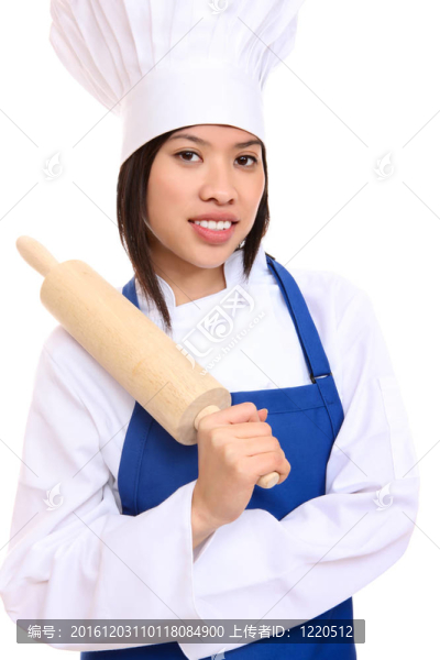 與Rolling,Pin的女廚師