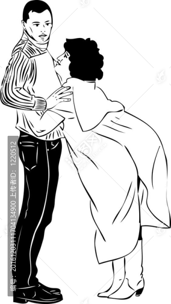 她緊緊抓住他，他不想