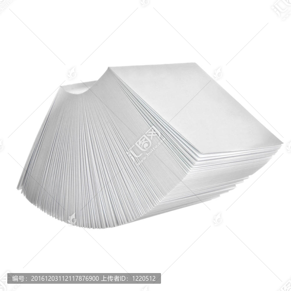 白色背景隔離白色便簽塊