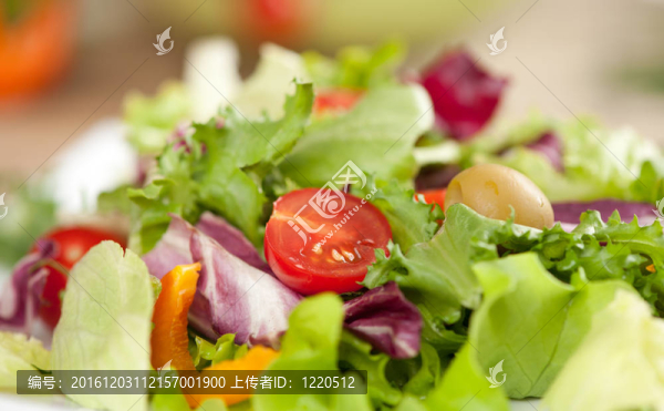 沙拉和蔬菜