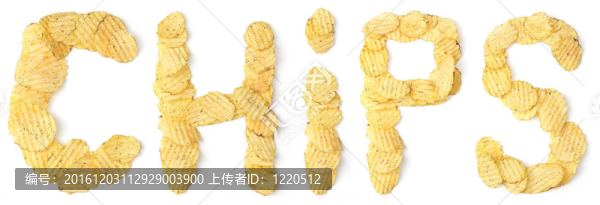 由土豆片制成的詞