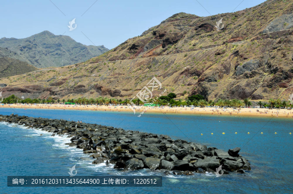 特內(nèi)里費Teresitas海灘；加那利群島；西班牙