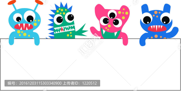 豐富多彩的怪物的標(biāo)語牌