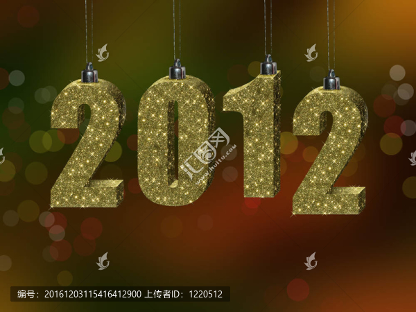 2012描繪成形裝飾圣誕樹上的