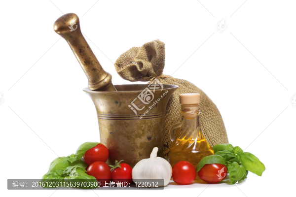 新鮮蔬菜配橄欖油和香料