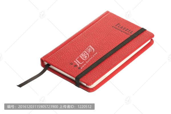 白色背景上的筆記本。