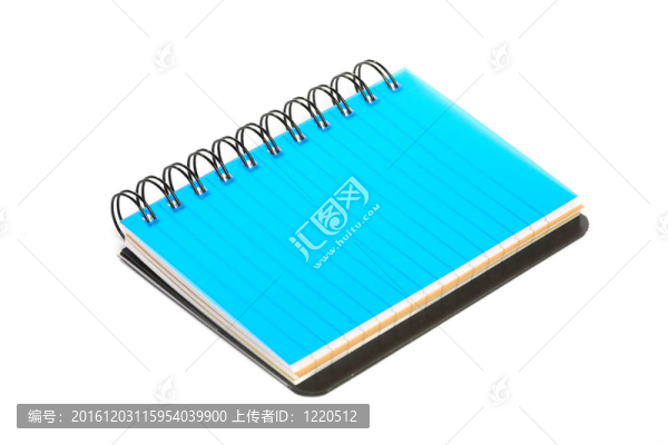 白色背景上的筆記本。