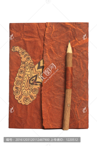 白色背景上的筆記本。