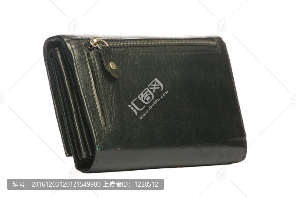 錢袋白色隔離。