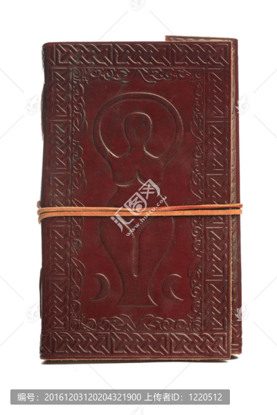 白色背景上的古董書。