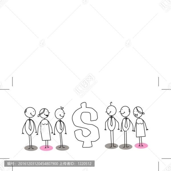 美元符號的商人