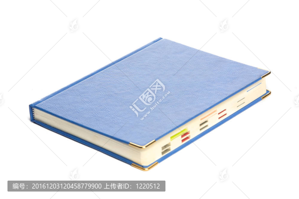 白色背景上的筆記本。