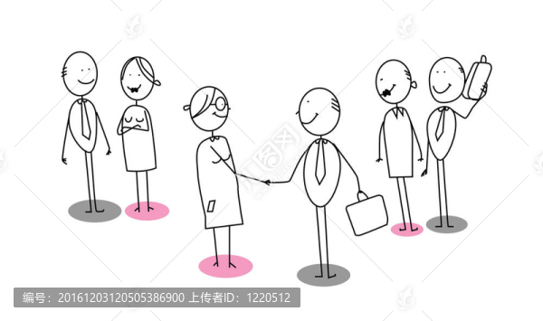 握手的商人