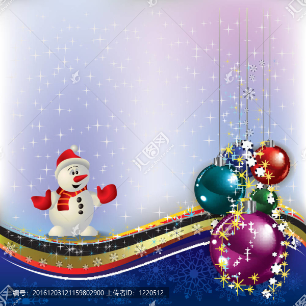圣誕裝飾與雪人