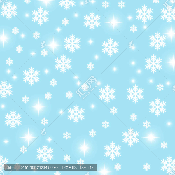 圣誕雪花和星星