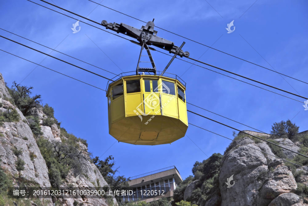 黃色的纜車