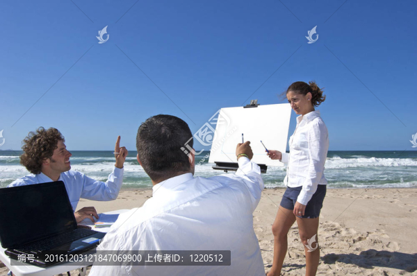 海灘上的商務(wù)會議